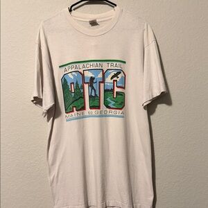 Appalachian Trail Cream T-Shirt, vintage single stitch
